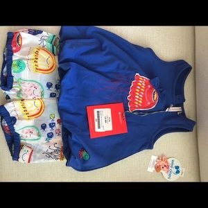 Deux par deux 6 month outfit with matching bow